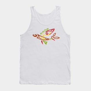 Tribal Flying Fish Tank Top